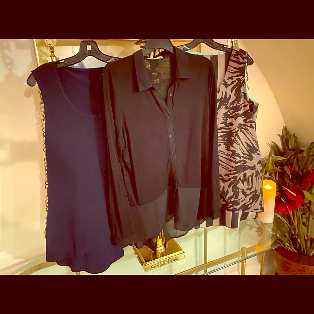 (3) great tops $15 for all three all size large
